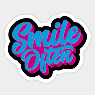 Smile Often Sticker